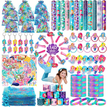 Mermaid Party Favors For Girls 140pc Mermaid Birthday Decor