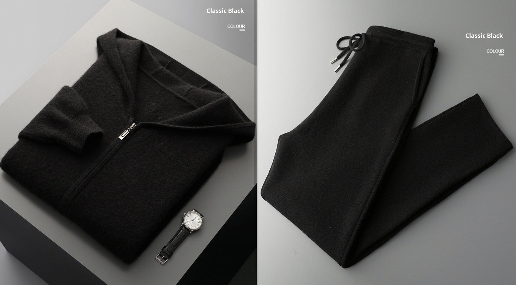 Men's Wool Coat Casual Pants Suit