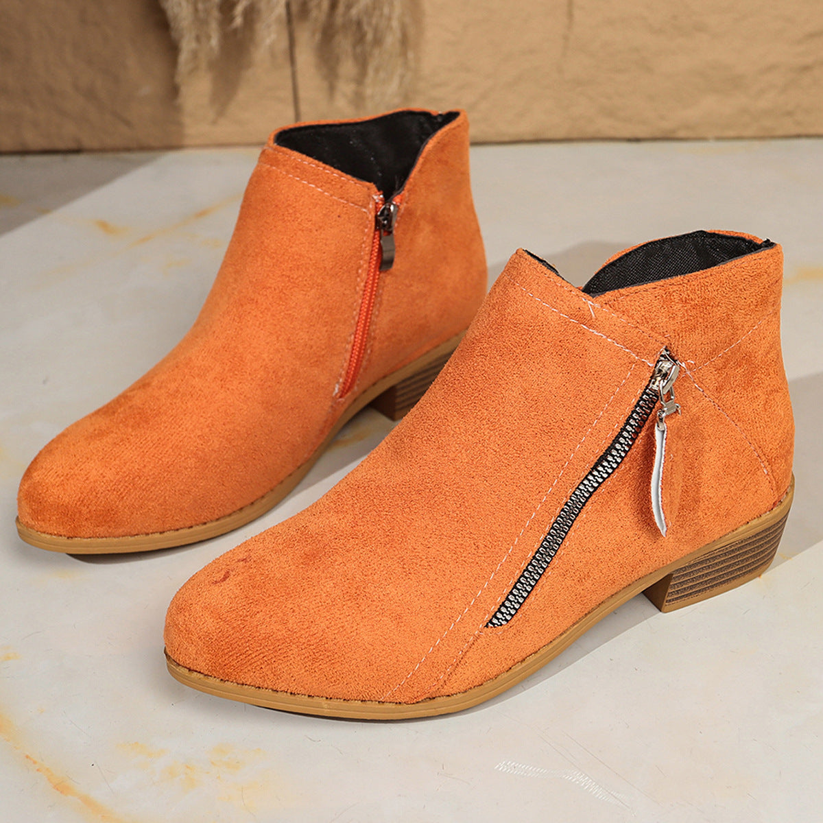 Suede European And American Style Women's Ankle Boots