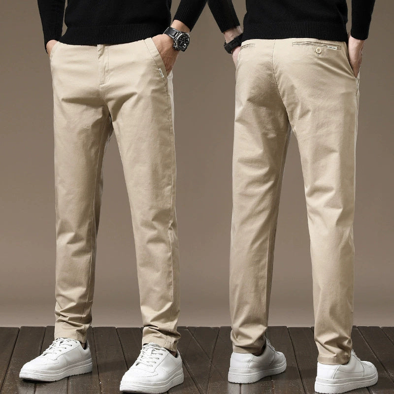 Combed Cotton Light Business Casual Pants Men