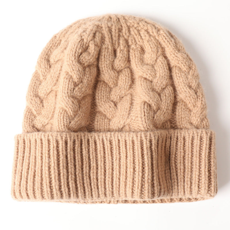 Men's And Women's Warm Thickened Men's Woolen Cap Outdoor Riding Cold-proof Ear Protection