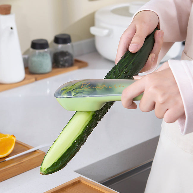 Storage Type Peeling Knife Potato Cucumber Peeler With Storage Tube Apple Fruit Vegetable Scratcher Household Kitchen Gadge Main Image