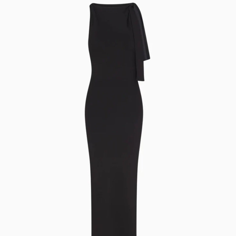 Sloping Shoulder New Women's Fashion Dress