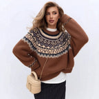 Pattern Soft Glutinous Plush Atmosphere Sweater Women's Clothing