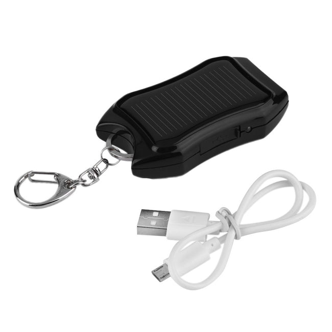 Solar Mobile Phone Power Bank  Flashlight Keychain Power Main Image