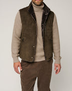 Autumn And Winter Fur Integrated Single-breasted Pocket Turn-down Collar Coat