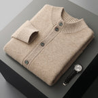 Men's Half Turtleneck Short Thickened Knitted Bottoming Sweater