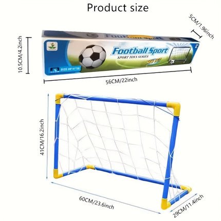 Outdoor Indoor Portable Plastic Football Goal Set Toy