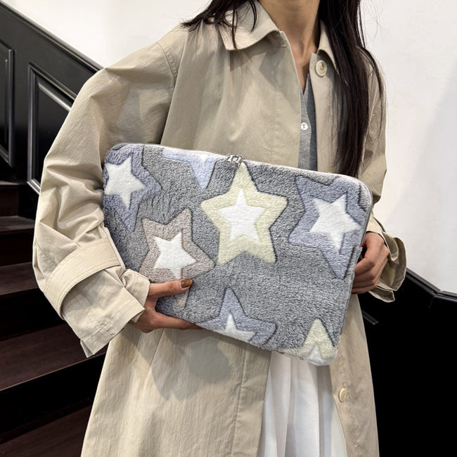 Contrast Color XINGX Plush Coin Purse Card Holder Personalized Creative Clutch Main Image