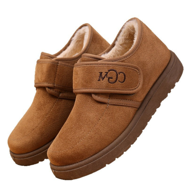 Cotton Shoes Velcro Women's Warm Trendy Casual Cotton Boots