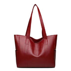 Retro High Sense Soft Leather Tote Simple Versatile Handbag Commuter Texture Ladies Underarm Bag