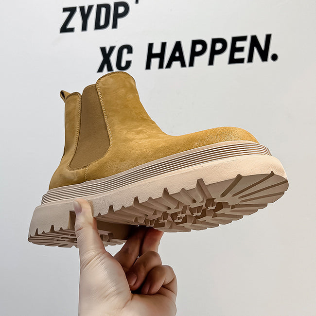 Chelsea Men's Low-top Smoke Pipe Platform Martin Boots Main Image