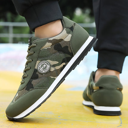 Men And Women Low Top Camouflage Casual Running Shoes