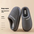 New Cotton Waterproof Plush Autumn And Winter Warm Non-slip Platform Fleece Lined Cotton Shoes