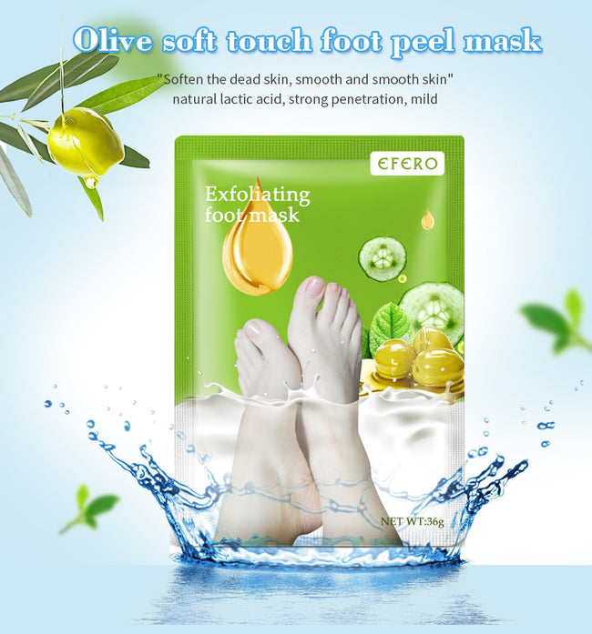 Exfoliating Foot Mask Foot SPA Pedicure Socks Removing Dead Skin Whitening Heels Feet Peeling Anti Cracked Foot Skin Care Main Image