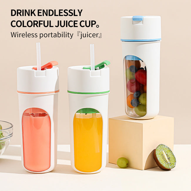 Kitchen Electric Juicer USB Charging Wireless Juices Blender Fruit Orange Mixer Squeezer Machine Ice Crush Cup Food Processor Hover Image