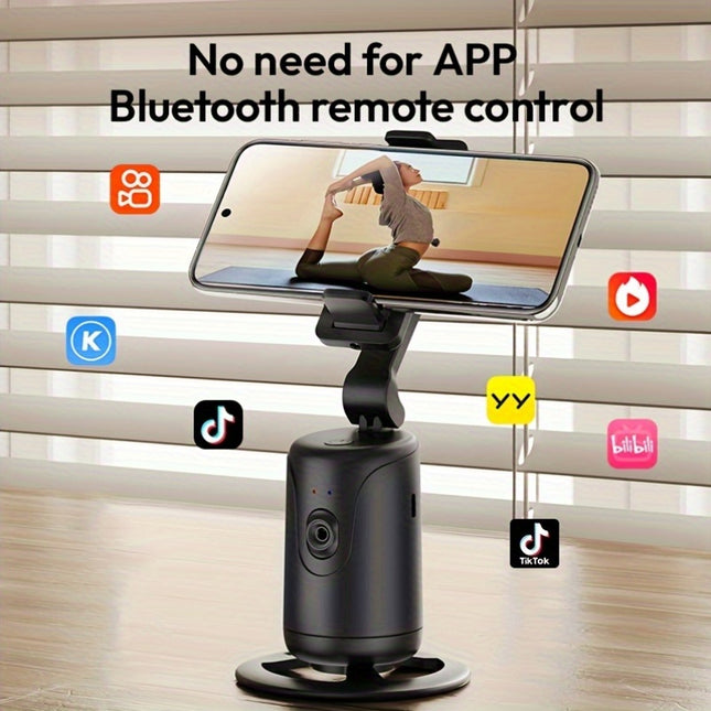 Auto Face Tracking Tripod Foldable 360 Rotation Phone Mount