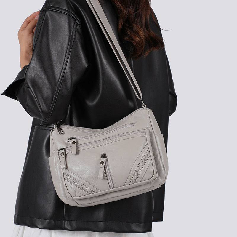 Retro Middle-aged And Elderly Mother Bag More Than Versatile Large Capacity Compartment