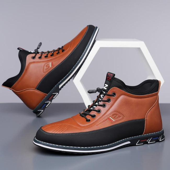 Men's Business Casual Leather Shoes Fathersdaygift Closed Hover Image