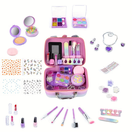 Cosplay Makeup Kit For Girls Rainbow Bag Non Toxic Washable