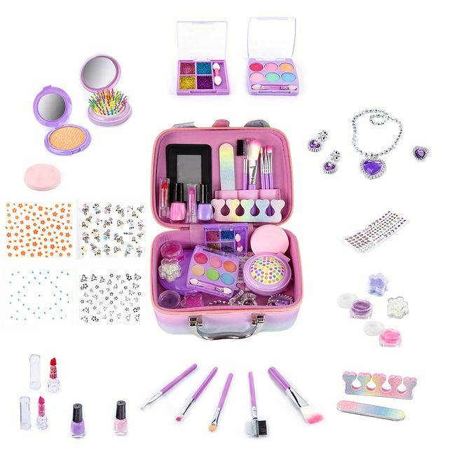 Cosplay Makeup Kit For Girls Rainbow Bag Non Toxic Washable