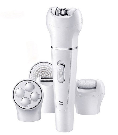 5 in 1 Multi-Functional Portable Face and body Skin Care Electric Massager Scrubber with Facial Latex Brush Main Image