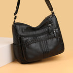 Large Capacity Multi-compartment Middle-aged And Elderly Women's Cross-body Bag Casual Small Square Bag