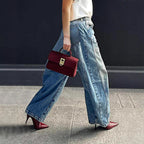 Wide Leg Jeans Stretch Fashion Casual