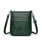 Middle-aged Lady Mother Casual Embossed Shoulder Bag Height