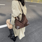 Women's Leather Large-capacity Suede Shoulder Crossbody