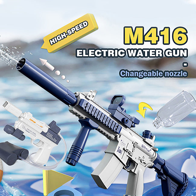 Summer Fully Automatic Electric Water Gun Rechargeable Long-Range Continuous Firing Party Game Kids Gift Hover Image