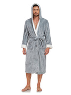 RONGTAI Ladies Long Fleece Bathrobe
