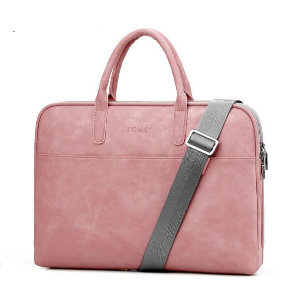 Faux Leather Laptop Bag For Women Hover Image