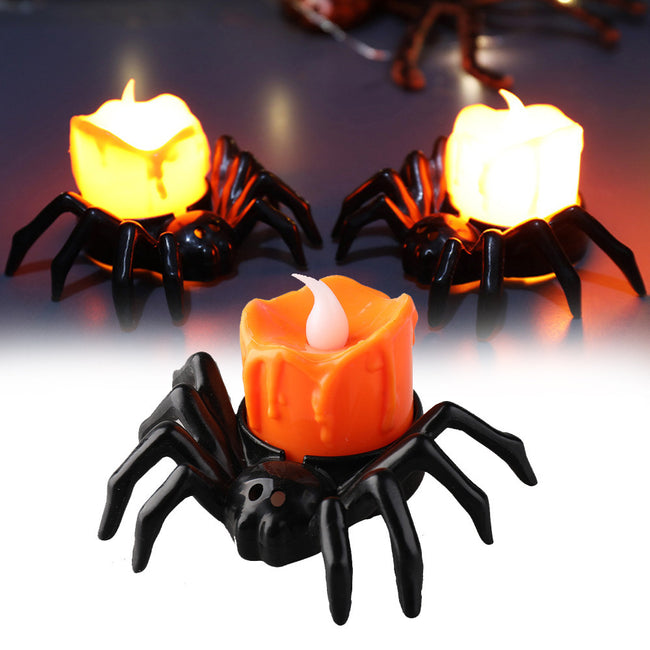 Halloween Festival Atmosphere Creative Halloween Spider Candlestick Ornaments Hover Image
