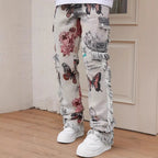 Animal Digital Printed Pants Men's Slim Fit