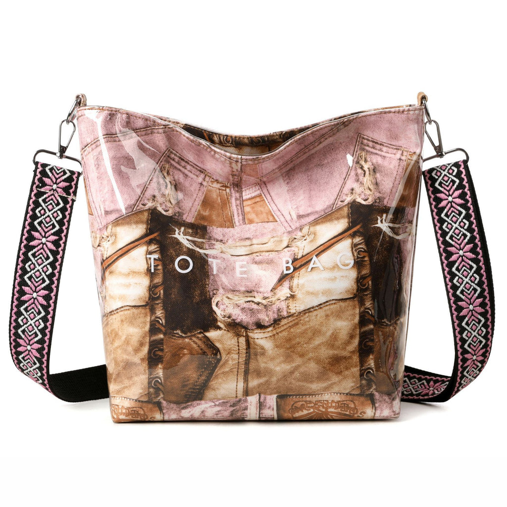 Large Capacity New Retro Patchwork Tote Bag