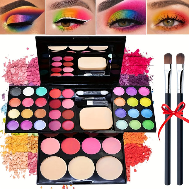 39 Color Makeup Box 24 Eyeshadows 8 Lip Glosses Waterproof