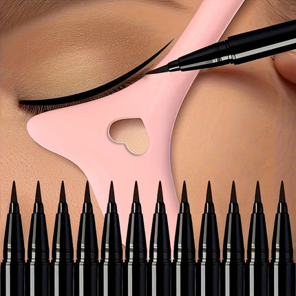 13 Piece Eyeliner Kit With Ultra Fine Liners And Stencil