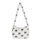 Shoulder Bag Contrast Color Fur Bag Autumn And Winter Plush Casual Handbag