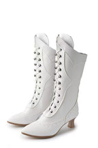 Lace-up Martin Boots Wine Cup Heel Round Toe Large Size Women's Boots