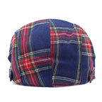 Retro Plaid Beret Men's And Women's Spring And Autumn Hat Casual Peaked Cap