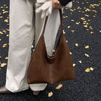 High-end Large Capacity Maillard Relaxed Casual Shoulder Tote Bag