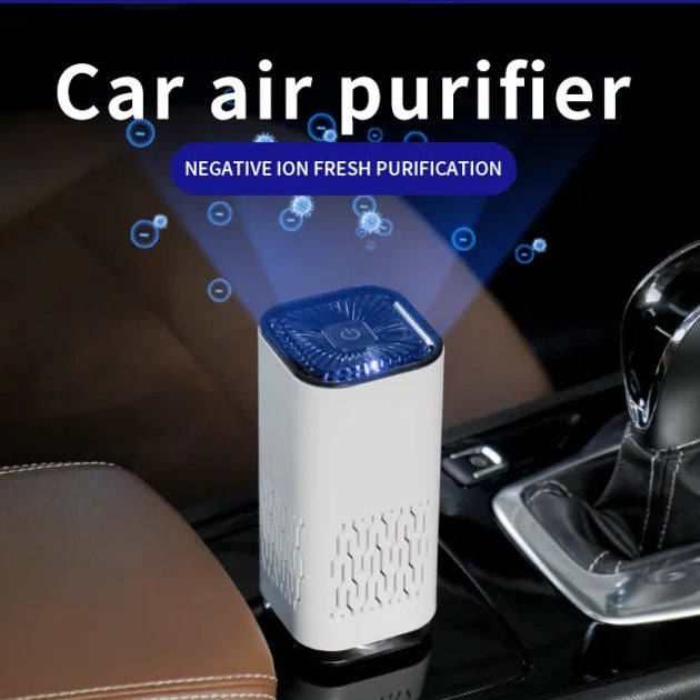 Car Air Purifier Portable Negative Ion Generator Remove Formaldehyde Dust Smoke Air Freshen Washer For Home Car Main Image