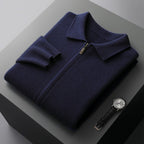 Men's Loose Lapels Thickened Oversized Knit Cardigan Suit