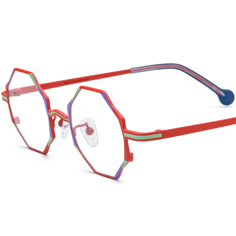 Women's All-match Multicolor Ultra-light Pure Titanium Myopia Glasses