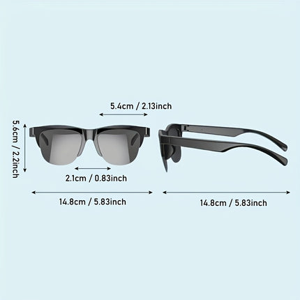 KOIPSSE V5.3 Wireless Smart Glasses Touch Control UV Safe