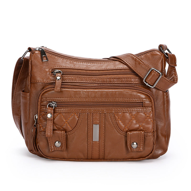 New Washed Fashion All-match Shoulder Messenger Bag