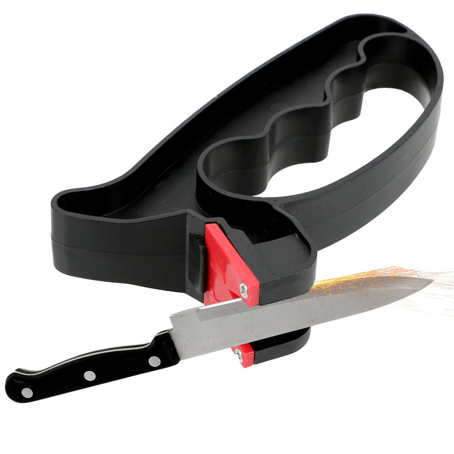 Knife Sharpener Handheld Scissor Blade Sharpening Convenient Kitchen Tools Grindstone 2 In 1 Kitchen Gadgets Main Image