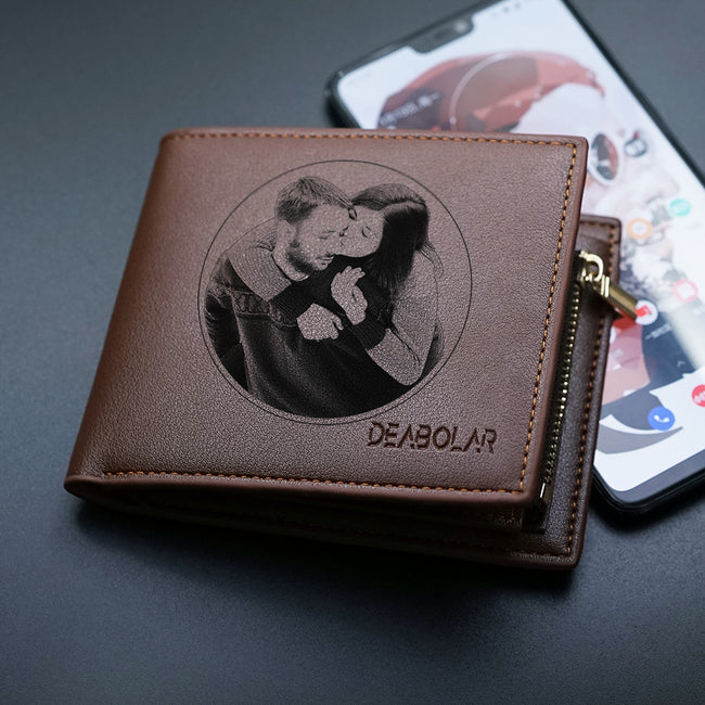 Men's Wallet Zipper Accessories Valentine's Day Hover Image