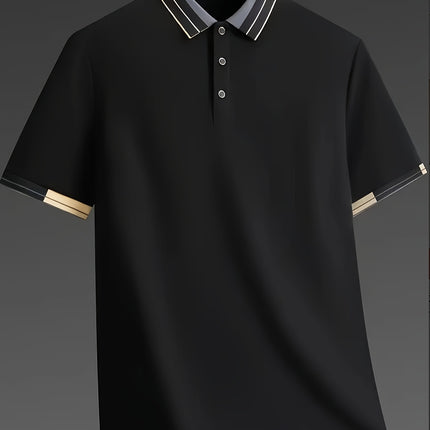 Mens Quick Dry Short Sleeve Shirt With Contrast Collar
